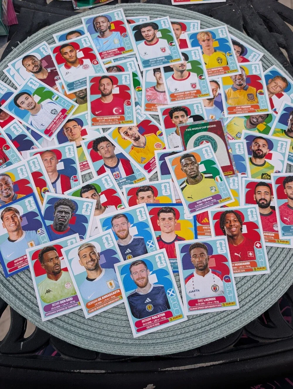 Panini FIFA World Cup 2026 Player Sticker Lot - Multi 50ish Players Cards - Picture 2 of 5